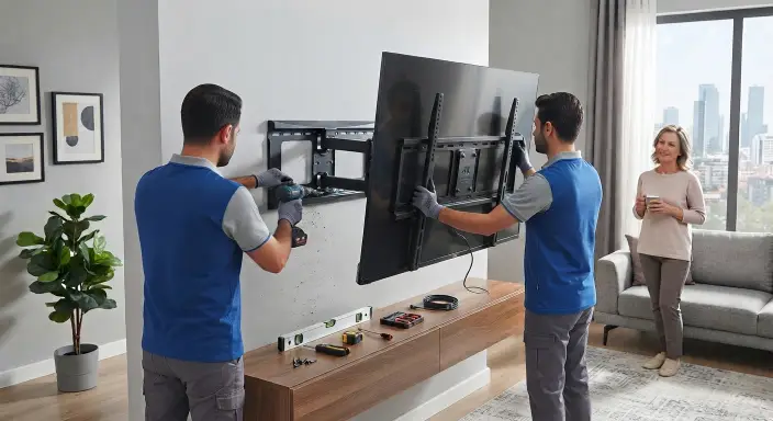 Televizyon Duvara Montaj ve Askı Görseli